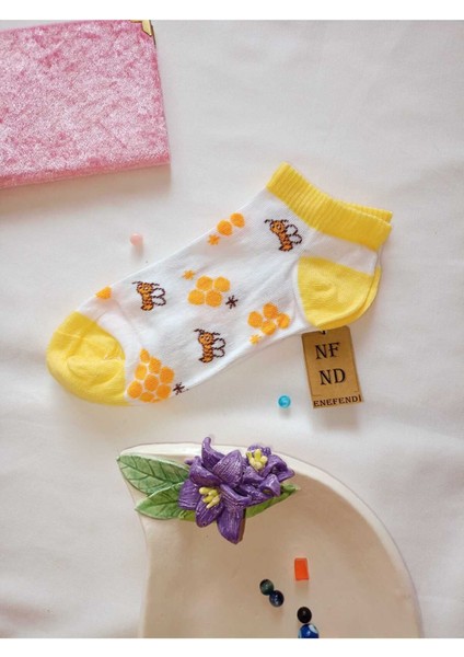 2 Çift Burun Dikişsiz Çorap Yumuşak Pamuklu Kısa Konç Desenli Patik Kadın Çorabı 36-40 modelleri