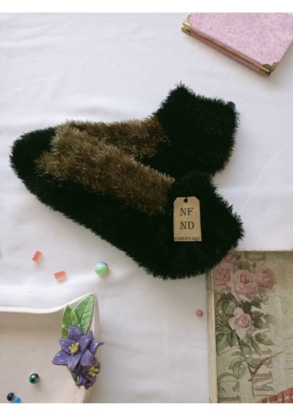 2 Çift Tüylü Kışlık Termal Patik Dikişsiz Peluş Çorap Fuşya Yeşil Erkek Kadın Ev-Parti Çorabı 36-41 modelleri