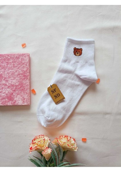 2 Çift Dikişsiz Pamuk Çorabı Soket Yumuşak Kadın Beyaz Krem Çorap Hediye 36-40 fırsatları