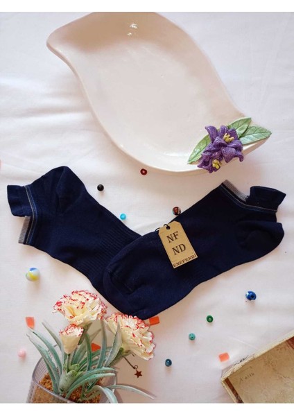 2 Çift Dikişsiz Hediye Bambu Patik Çorap Topuk Takviyeli Erkek Kadın Sıkmayan Ekru Lacivert 36-40 modelleri