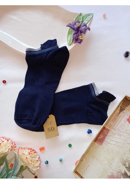 2 Çift Dikişsiz Hediye Bambu Patik Çorap Topuk Takviyeli Erkek Kadın Sıkmayan Ekru Lacivert 36-40 indirimleri