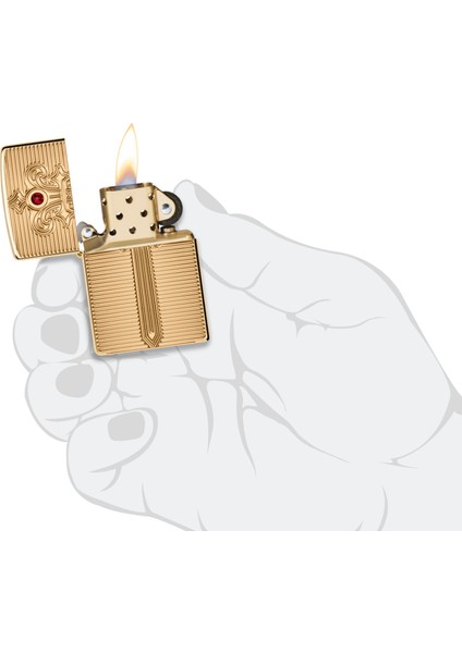 Çakmak High Polish Brass Rüzgar Geçirmez Tasarım Benzinli 1,5 Kat Kalınlıkta fırsatları