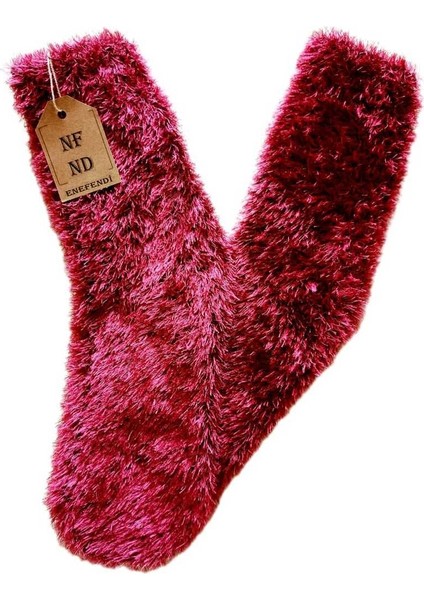 3 Çift Tüylü Kışlık Termal Patik Dikişsiz Çorap Gül K Laci Fuşya 36-41. fırsatları