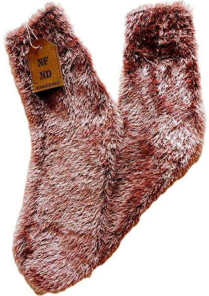 3 Çift Tüylü Kışlık Termal Patik Dikişsiz Çorap Gül K Laci Fuşya 36-41. indirimleri