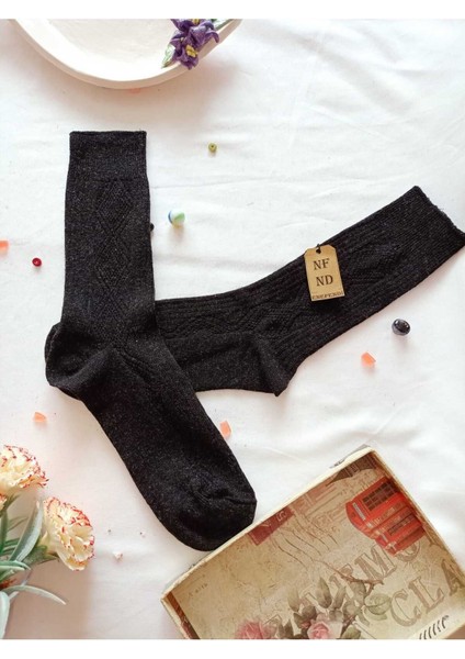 2 Çift Yünlü Termal Kokulu Erkek Kışlık Soket Kalın Desenli Çorap Hediye 40-45 indirimleri