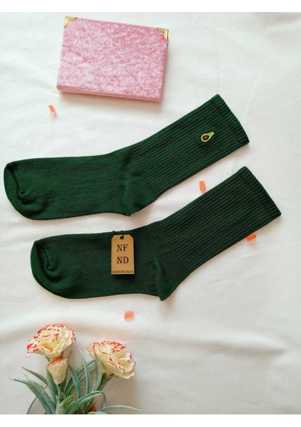 3 Çift Nakışlı Kadın Çorap Üçlü Soket Hayvan Meyve Çiçek Nakışlı Çorabı Hediye 36-40 fiyatları