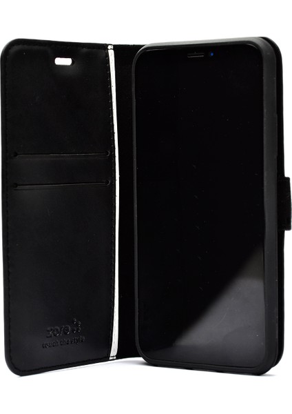 Realme C75 Kılıf Sah Kar Deluxe Kapaklı Kılıf - Siyah