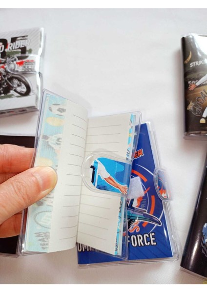 Defter Not Anı Cep Defteri 70 Yaprak Çizgili Cırtlı Figür Renklerden Biri Gelir 11X8 cm Küçük Boy fırsatları