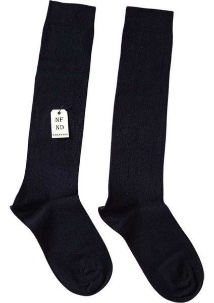 Anne Çorabı Dizaltı Lüx Kaliteli Pamuklu Burun Dikişsiz Sıkmayan Lastik Esnek Kadın Çorap Lacivert indirimleri