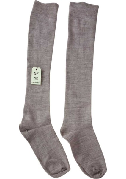 Anne Çorabı 2çift Dizaltı Kalın Sıcak Likralı Esnek Yünlü Rahat Uzun Çorap 36-40 Lacivert Bej fırsatları