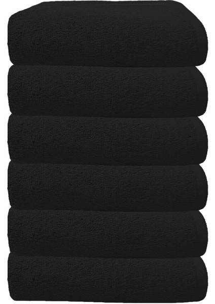 6’lı Premium Pamuklu Kuaför & Berber Saç Havlusu 50 x 90 cm