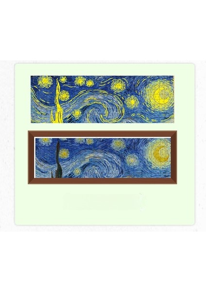 Van Gogh Yıldızlı Gece Ay Yapboz - Dünyaca Ünlü Tabloların 300 Parça Işıklı Yapbozu (Yurt Dışından)
