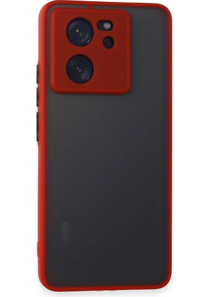 Xiaomi Mi 13T Pro Kılıf Montreal Silikon Kapak - Kırmızı Ferrg