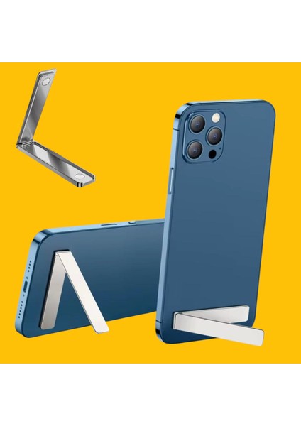 Tüm Telefonlara Uyumlu Kendiliğinden Yapışkanlı Cep Telefon Standı | Pratik & Ergonomik