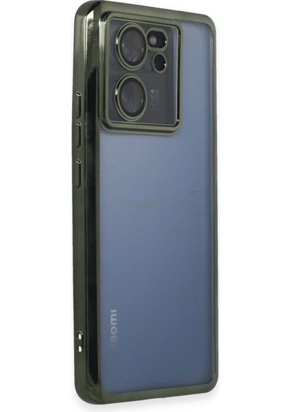 Xiaomi Mi 13T Kılıf Razer Lensli Silikon - Yeşil Ferrg