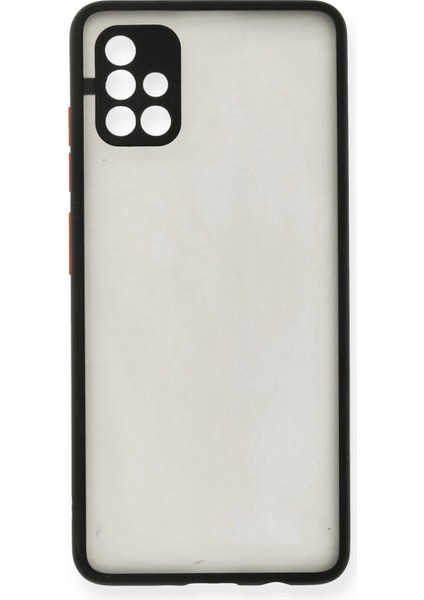 Samsung Galaxy A51 Kılıf Montreal Silikon Kapak - Siyah Ynsmr