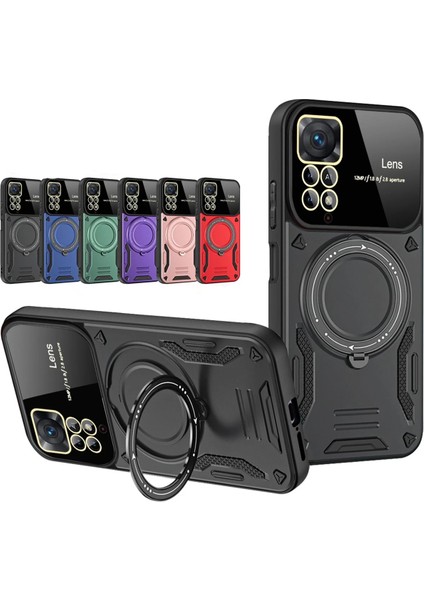 Xiaomi Redmi Note 12 Pro 4g Kılıf Joy Lens Standlı Kapak - Lacivert Ynsmr fiyatları