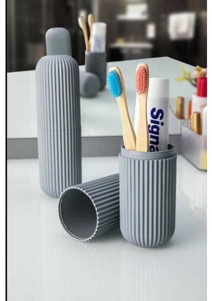 Diş Fırçalık Gözlük Kutusu Seyahat Saklama Kabı