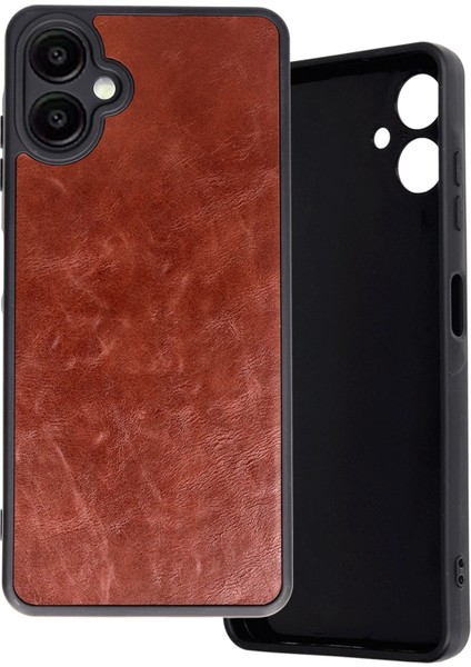 Samsung Galaxy A06 Kılıf Aras Deri Kapak - Bordo Ynsmr