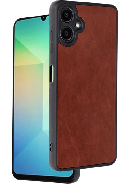 Samsung Galaxy A06 Kılıf Aras Deri Kapak - Bordo Ynsmr