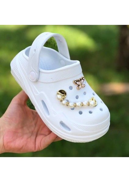 Kız Çocuk Sandalet Parlak Inci Detaylı Kaydırmaz Taban Havuz Deniz Ayakkabısı fiyatları
