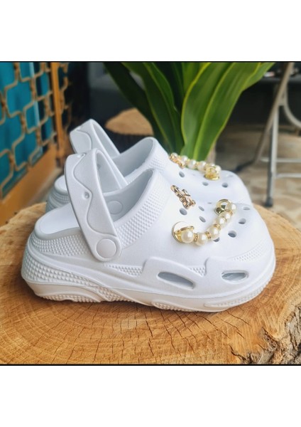 Kız Çocuk Sandalet Parlak Inci Detaylı Kaydırmaz Taban Havuz Deniz Ayakkabısı modelleri