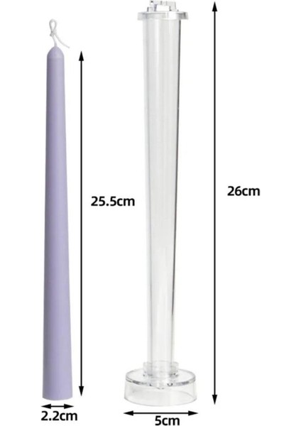 Mika Şamdan Mum Kalıbı Düz modelleri
