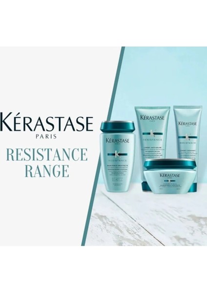 Resistance Bain Force Architecte Kimyasal İşlem Görmüş Saçlar İçin Saç Kurtarıcı 4'lü