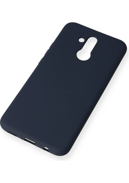 Huawei Mate 20 Lite Kılıf Nano Içi Kadife Silikon - Lacivert Ynsmr