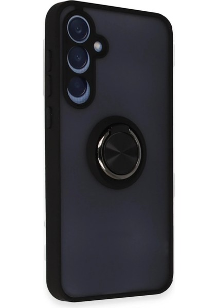 Samsung Galaxy A25 5g Kılıf Montreal Yüzüklü Silikon Kapak - Siyah Ynsmr fiyatları