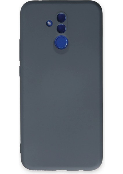 Huawei Mate 20 Lite Kılıf Nano Içi Kadife Silikon - Gri Ynsmr