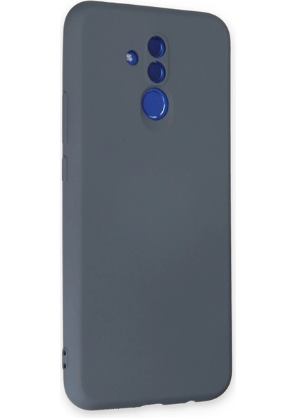 Huawei Mate 20 Lite Kılıf Nano Içi Kadife Silikon - Gri Ynsmr