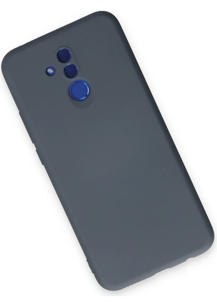 Huawei Mate 20 Lite Kılıf Nano Içi Kadife Silikon - Gri Ynsmr