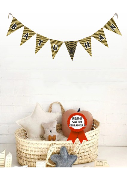 Model 186 Kişiye Özel Isimli Yazılı Banner Doğum Günü Süsü Flama Bayrakları