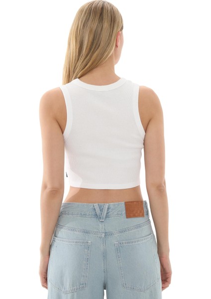 VN000G3JWHT1 Vans Drew Rib Tank Kadın T-Shirt Beyaz fırsatları