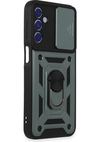 Samsung Galaxy M34 5g Kılıf Pars Lens Yüzüklü Silikon - Yeşil Ynsmr fiyatları