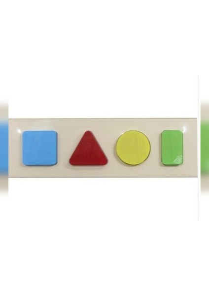 Ahşap Eğitici Bultak 4’lü Geometrik Şekiller