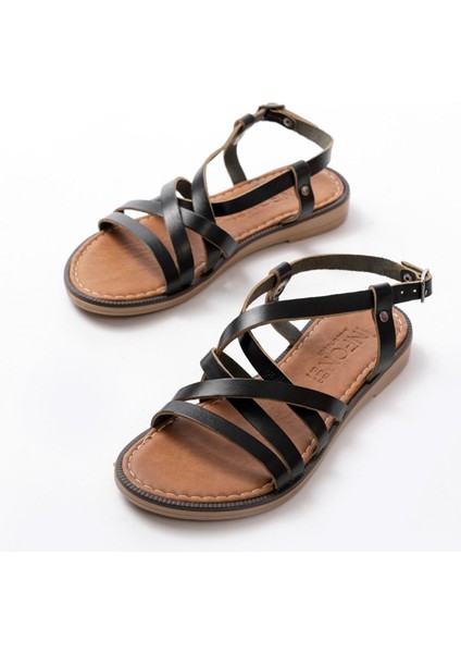 205-017 Beyaz Ortopedik Deri Kadın Sandalet indirimleri