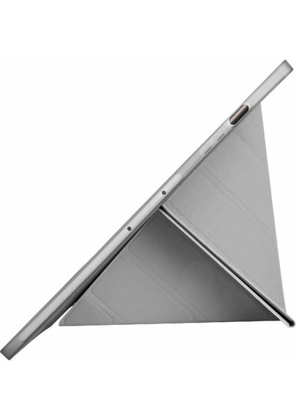 Samsung Galaxy X510 Tab S9 Fe 11 Kılıf Kalemlikli Mars Tablet Kılıfı - Koyu Gri Ynsmr