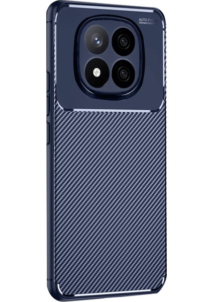 Xiaomi Redmi Note 14 Pro 4g Kılıf Karbon Kapak - Lacivert Ynsmr