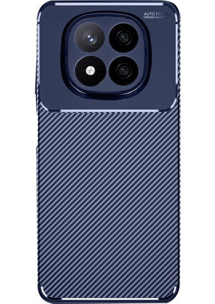 Xiaomi Redmi Note 14 Pro 4g Kılıf Karbon Kapak - Lacivert Ynsmr