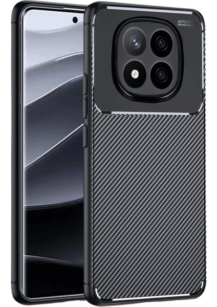 Xiaomi Redmi Note 14 Pro 4g Kılıf Karbon Kapak - Siyah Ynsmr