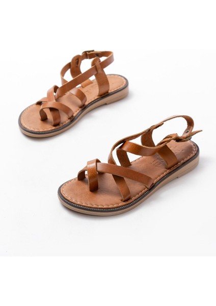 205-08 Siyah Ortopedik Deri Kadın Sandalet indirimleri