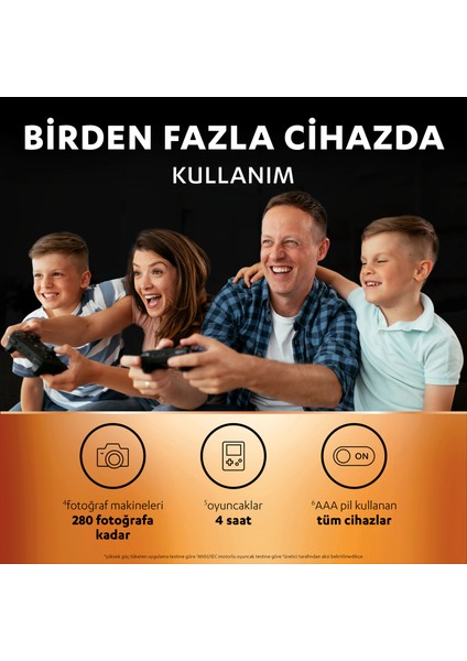 Şarj Edilebilir AAA 750 mAh Piller 4'lü