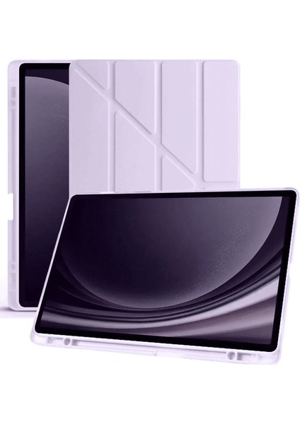 Xiaomi Redmi Pad Se Kılıf Kalemlikli Mars Tablet Kılıfı - Açık Mor Ynsmr