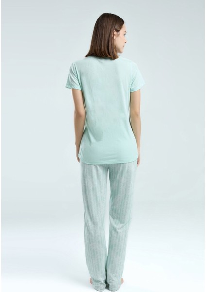 8964 Kadın Kısa Kol Pijama Takım modelleri