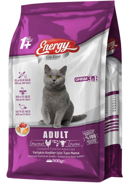Cat Food Energy 500 g Gurme Yetişkin Kedi Maması
