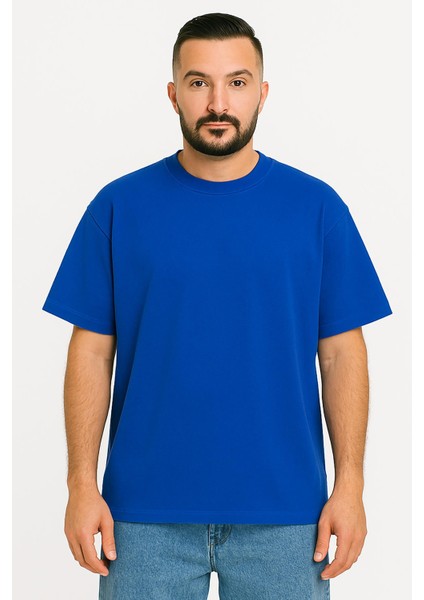 Erkek Oversize Tshirt (Bol Kalıp) Premium Kalite Düz Model