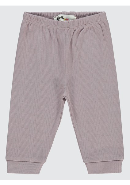 Kız Bebek Patiksiz Tek Alt 6-18 Ay Soft Lila