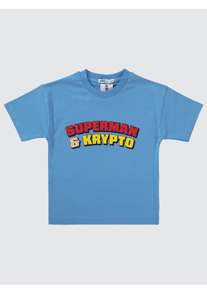 Süperman Erkek Çocuk Takım 2-5 Yaş Mavi